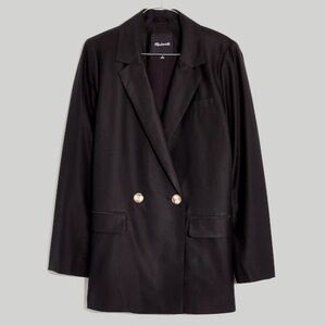 🔥Madewell Black Double-Breasted Blazer - OPEN TO OFFERS🔥